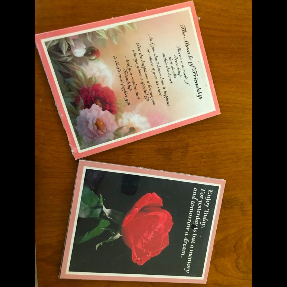 Inspirational plaques, new with original wrapping. $5 for both or $3 each